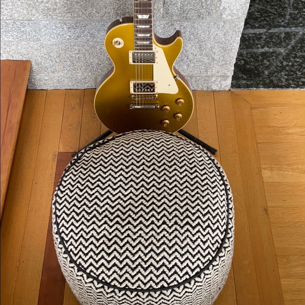 Chevron / Zig Zag Pouf Ottoman